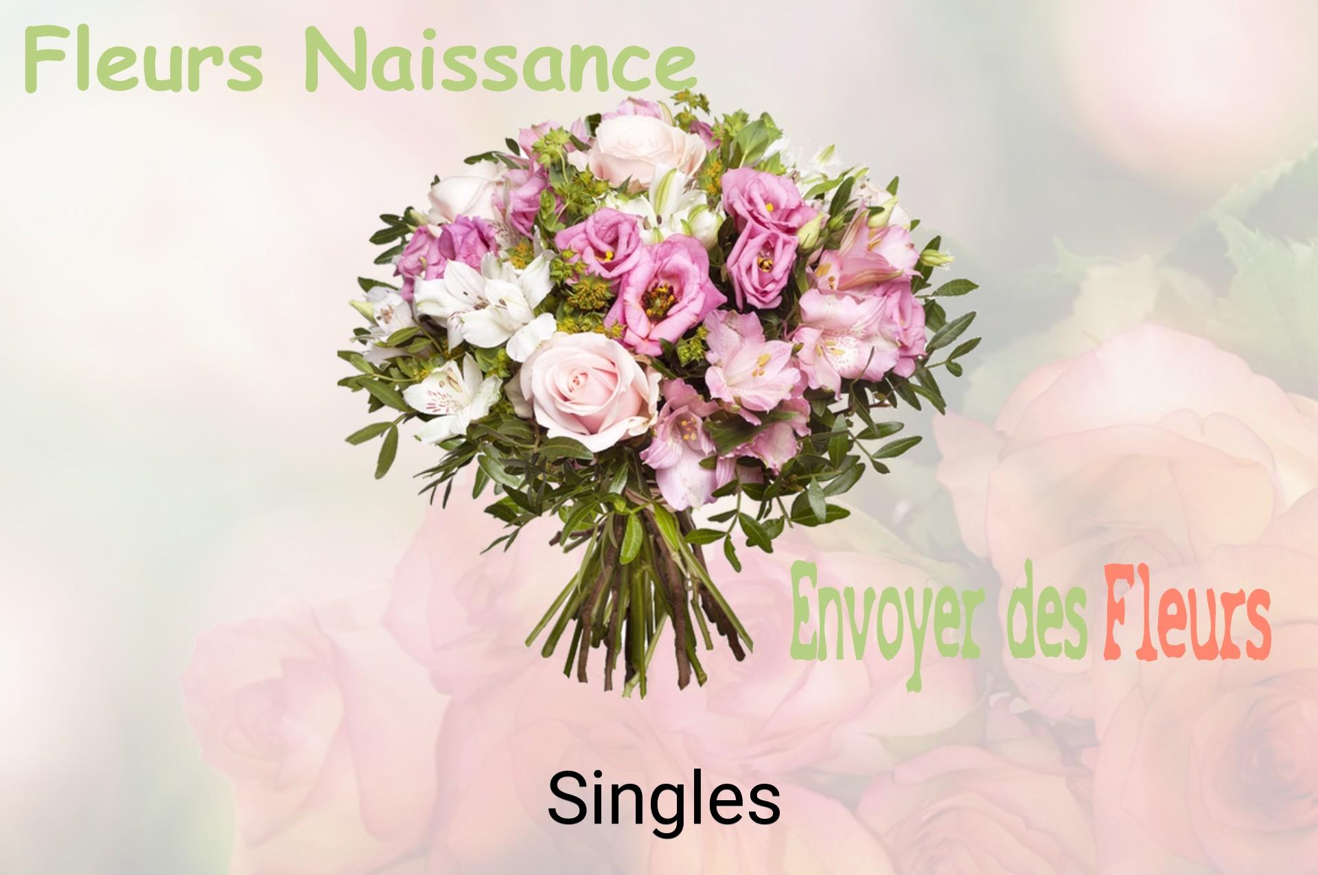 Bouquet de fleurs de naissance livré à Singles